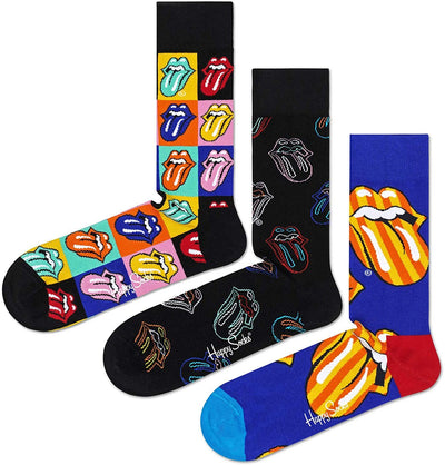 Happy Socks Rolling Stones Colorful Socks Box Set 3-Pack