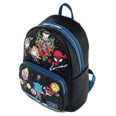 Loungefly Marvel Skottie Young Chibi Group Mini Backpack - Top