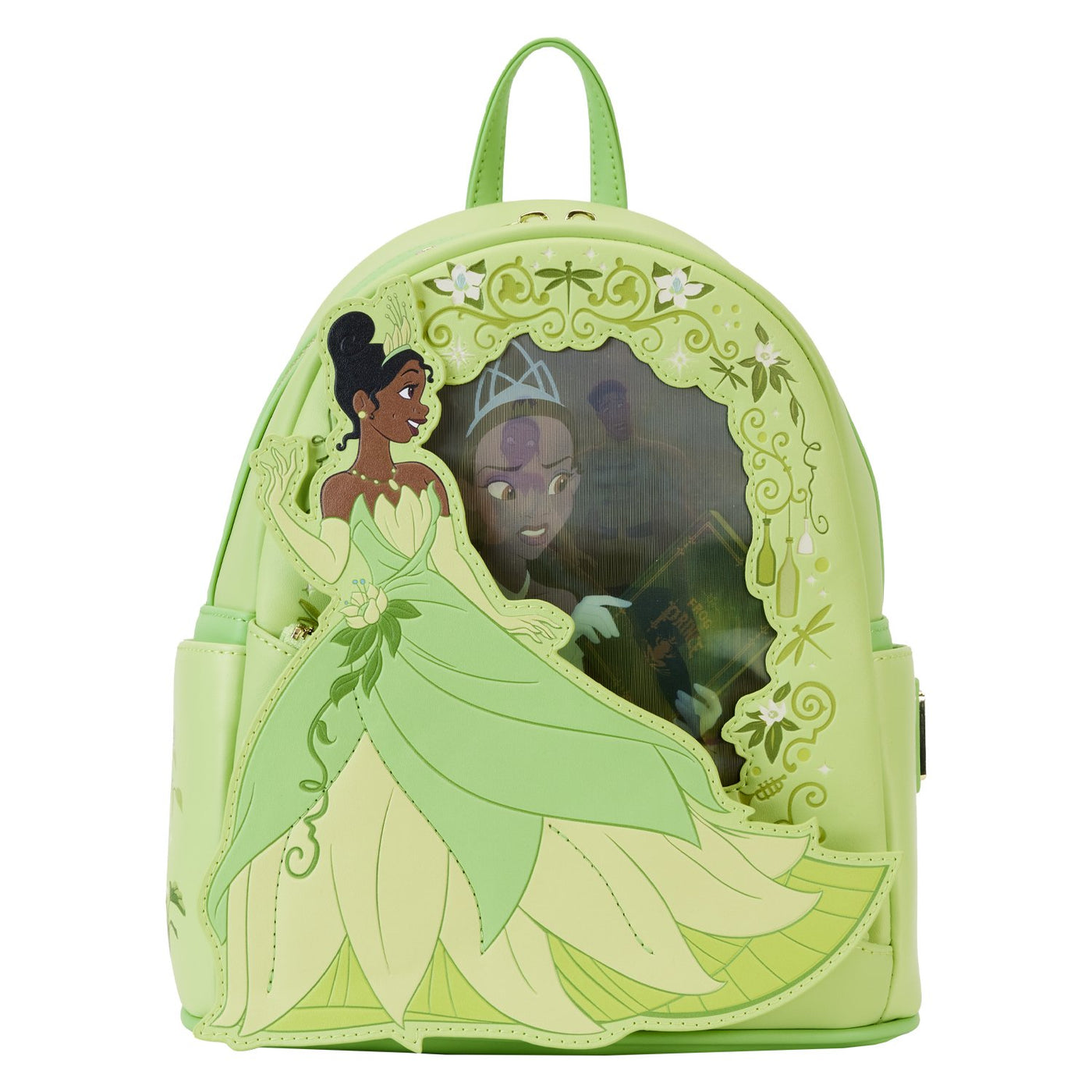 Loungefly Disney Princess and the Frog Tiana Lenticular Mini Backpack - Front