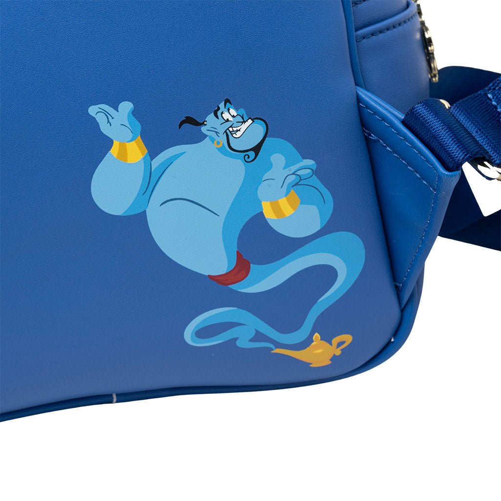 707 Street Exclusive - Loungefly Disney Glow in the Dark Aladdin and Jasmine Magic Carpet Ride Mini Backpack - Back Hit