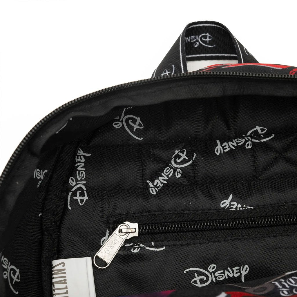 WondaPop Disney Villains Snow White Evil Queen 13" Nylon Mini Backpack - Interior Lining