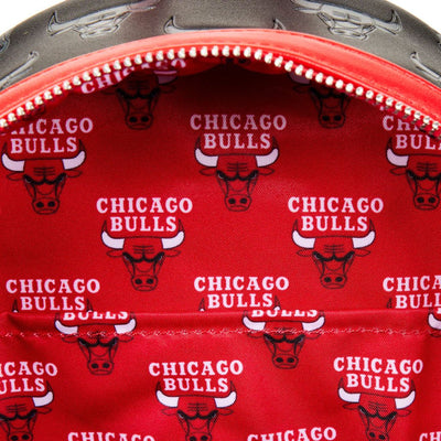 Loungefly NBA Chicago Bulls Logo Mini Backpack - Interior Lining