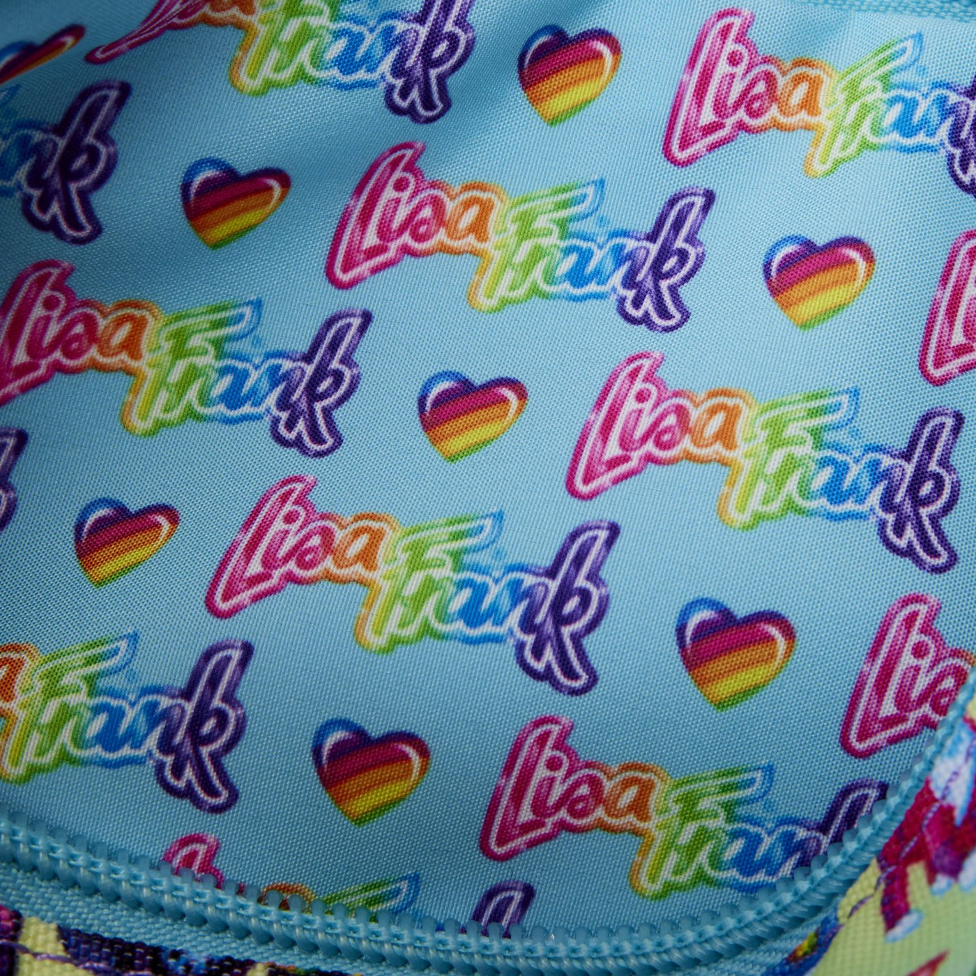 Loungefly Lisa Frank Characters Allover Print Nylon Pouch - Interior Lining