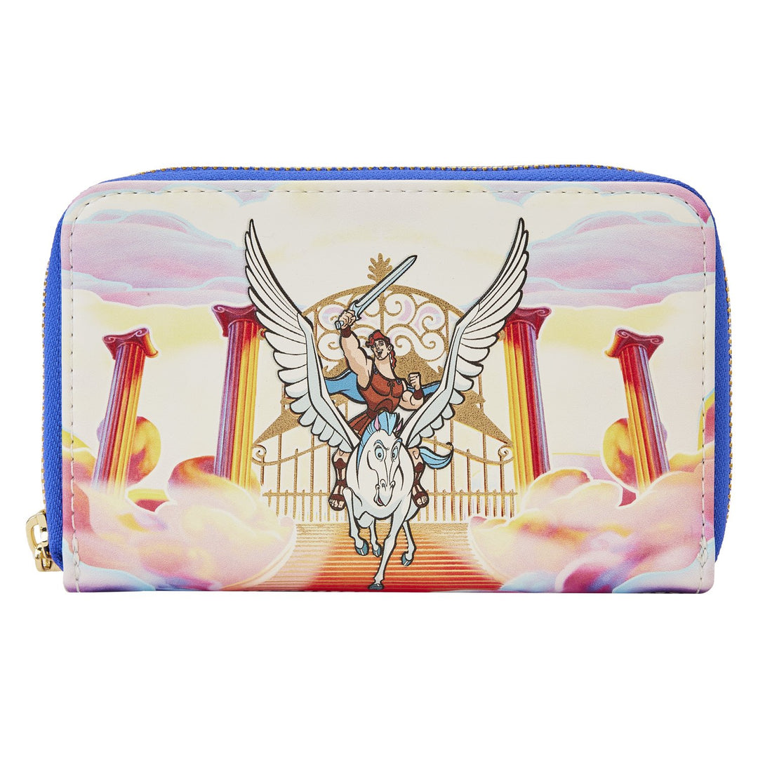 Loungefly Disney Hercules Mount Olympus Gates Zip-Around Wallet - Front