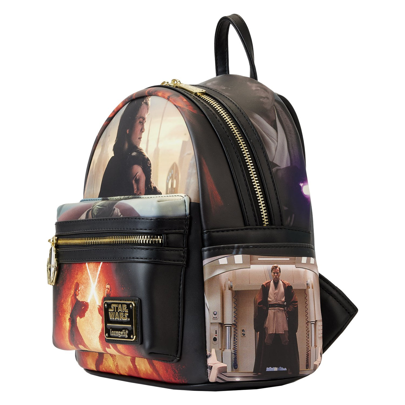 Loungefly Star Wars Episode Three Revenge of the Sith Scene Mini Backpack - Side View