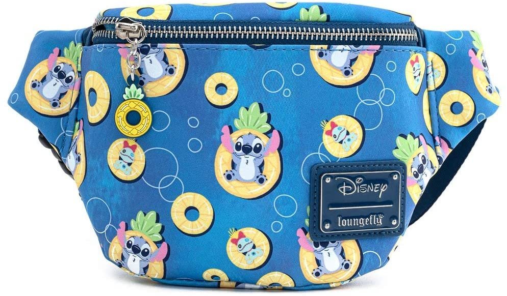 Loungefly Disney Lilo &amp; Stitch Pineapple Floaty Stitch Fanny Pack