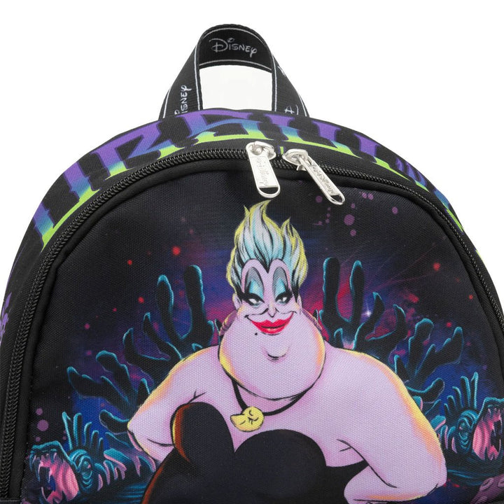 WondaPop Disney Villains The Little Mermaid Ursula 13" Nylon Mini Backpack - Close Up