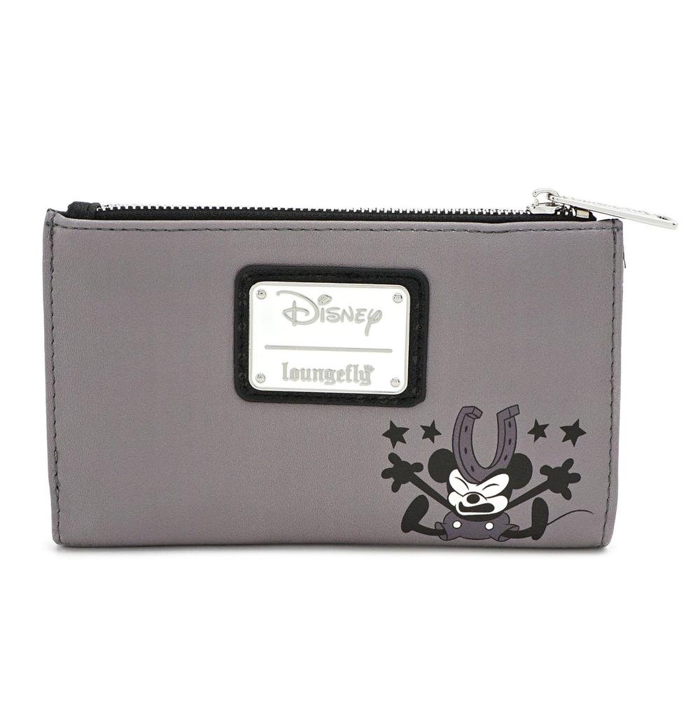 LOUNGEFLY X DISNEY MICKEY MOUSE PLANE CRAZY FLAP WALLET - BACK