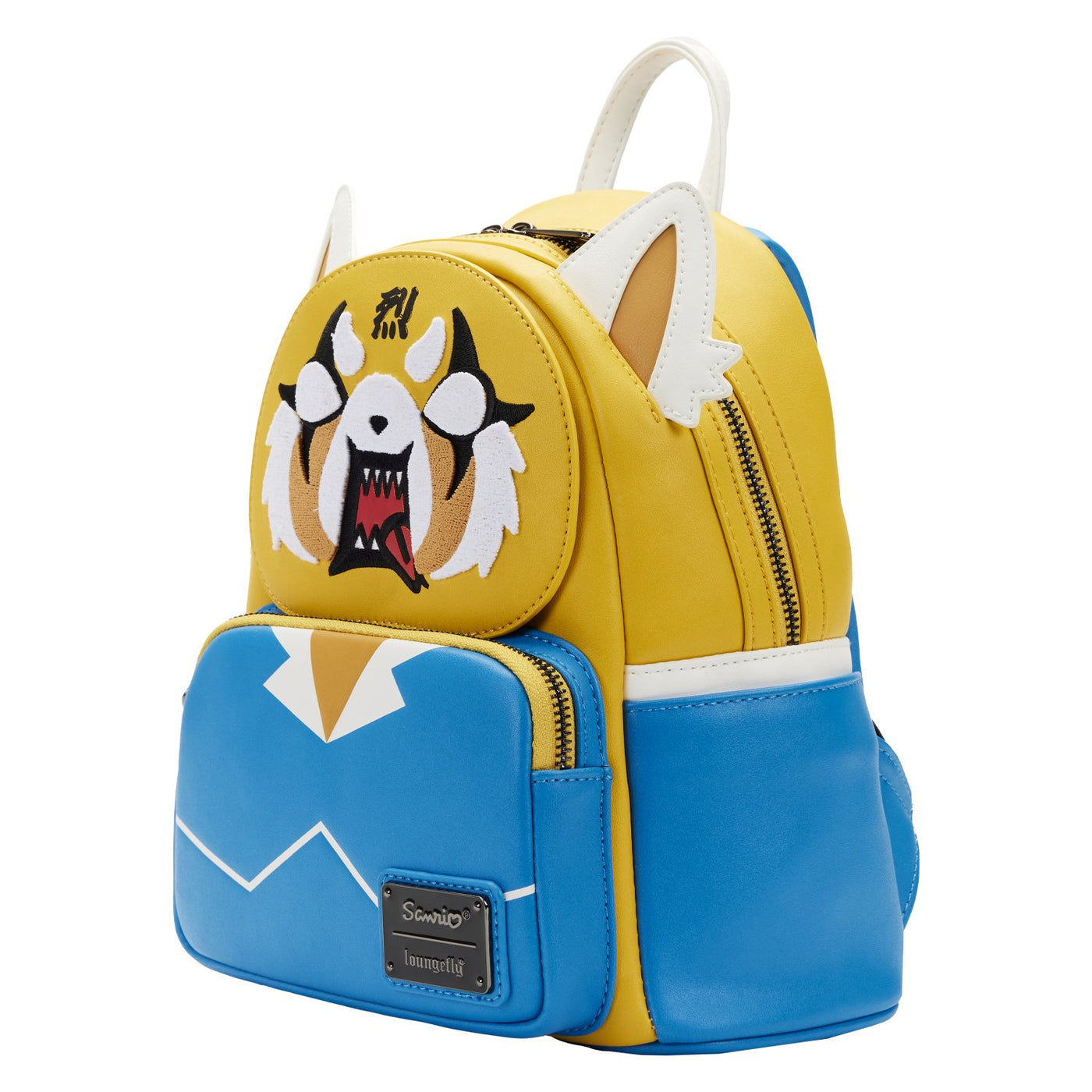 Loungefly Sanrio Aggretsuko Two Face Cosplay Mini Backpack - Side View