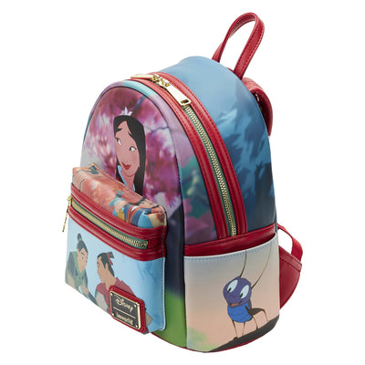 Loungefly Disney Mulan Princess Scene Mini Backpack - Top View