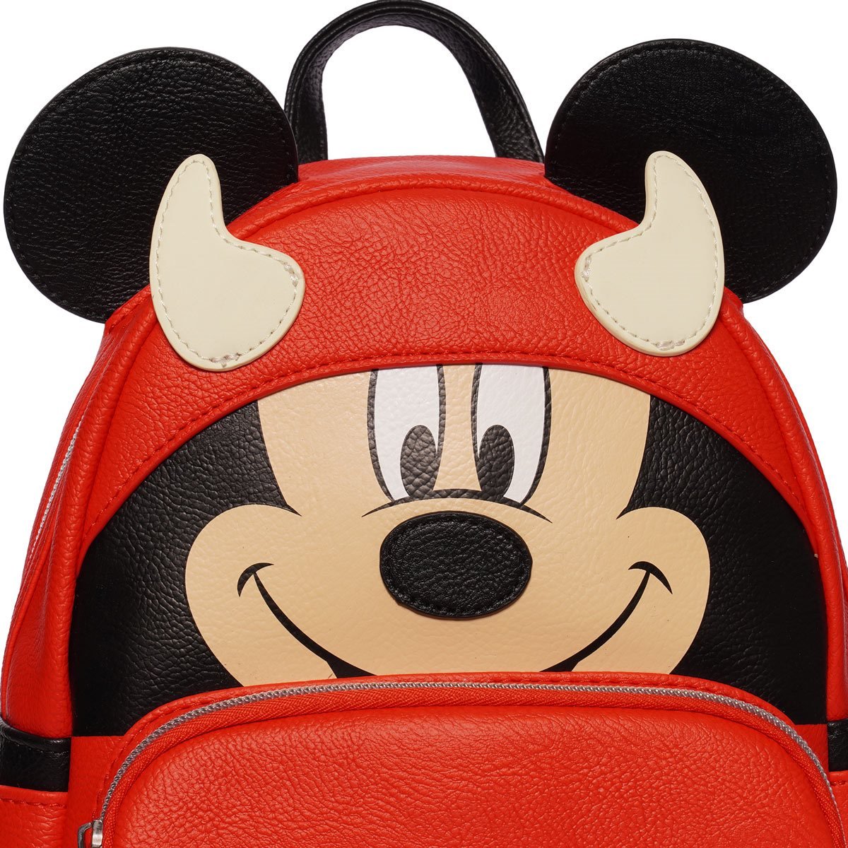 Loungefly Disney Mickey Mouse Devil Mickey Mini Backpack - Entertainment Earth Ex - Close Up