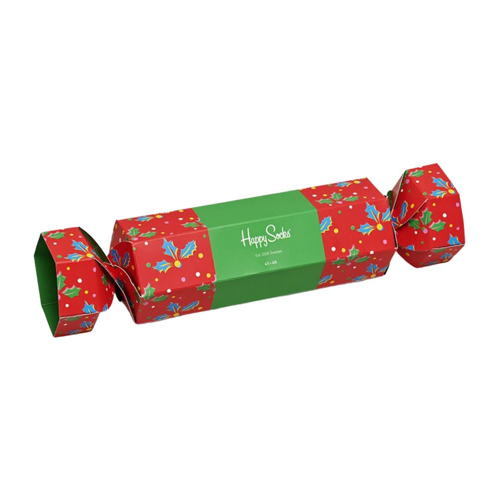 Holiday Holly Cracker Socks Gift Box Set - 2-Pack