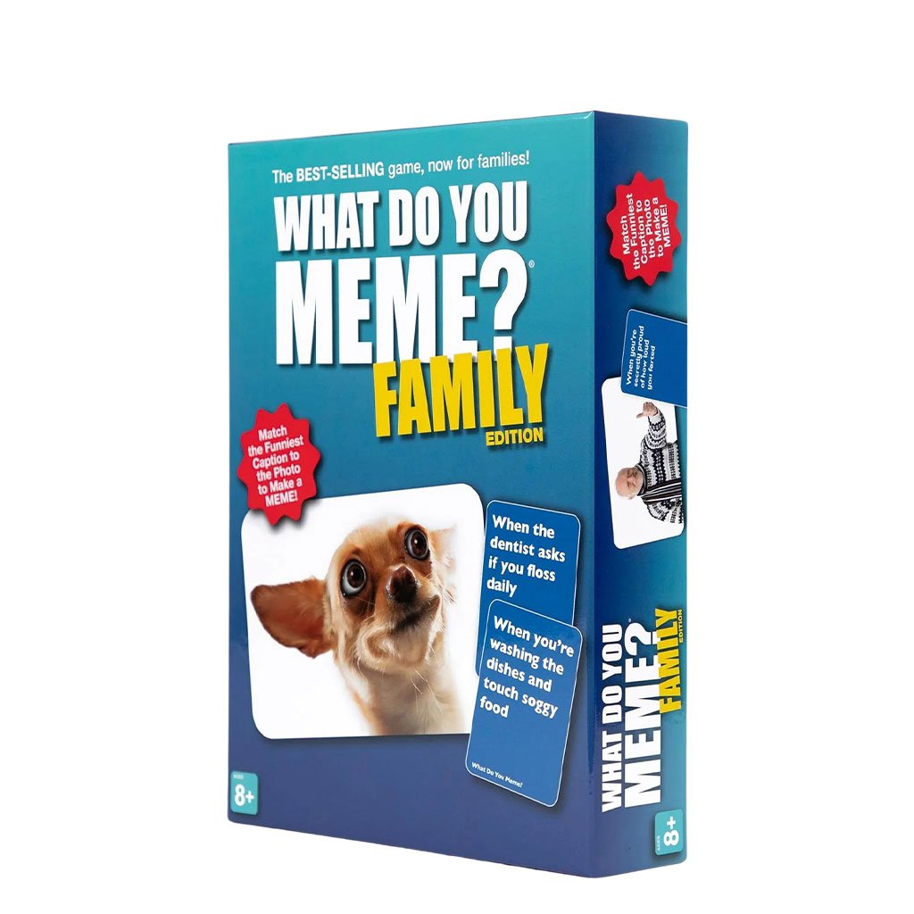 810816030456 - What Do You Meme?® Family Edition Family Card Game - Side View