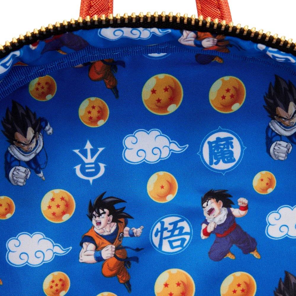 671803448322 - Loungefly Dragon Ball Z Triple Pocket Backpack - Interior Lining