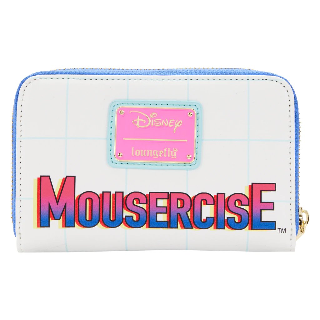Loungefly Disney Mousercise Zip-Around Wallet - Back