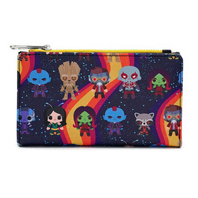 LOUNGEFLY X MARVEL GUARDIANS OF THE GALAXY CHIBI LINE-UP WALLET - BACK