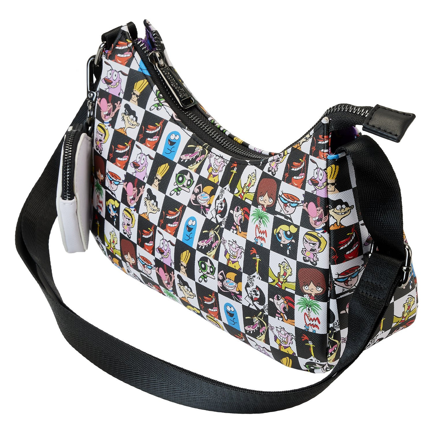 671803466920 - Loungefly Cartoon Network Retro Collage Crossbody with Coin Pouch - Top View