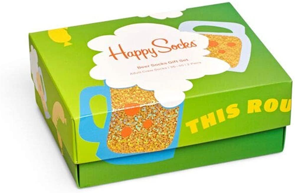 Happy Socks Beer Socks Gift Box 2-Pair