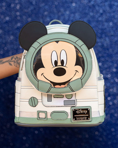671803464285 - 707 Street Exclusive - Loungefly Disney Glow in the Dark Mickey Mouse Spaceman Cosplay Mini Backpack - IRL 01