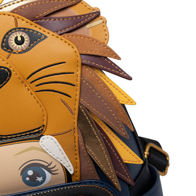 671803450998 - 707 Street Exclusive - Loungefly Harry Potter Luna Lovegood Lion Head Cosplay Mini Backpack - Applique Close Up