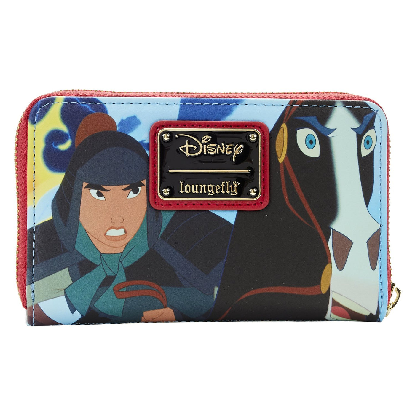 Loungefly Disney Mulan Princess Scene Zip-Around Wallet - Back