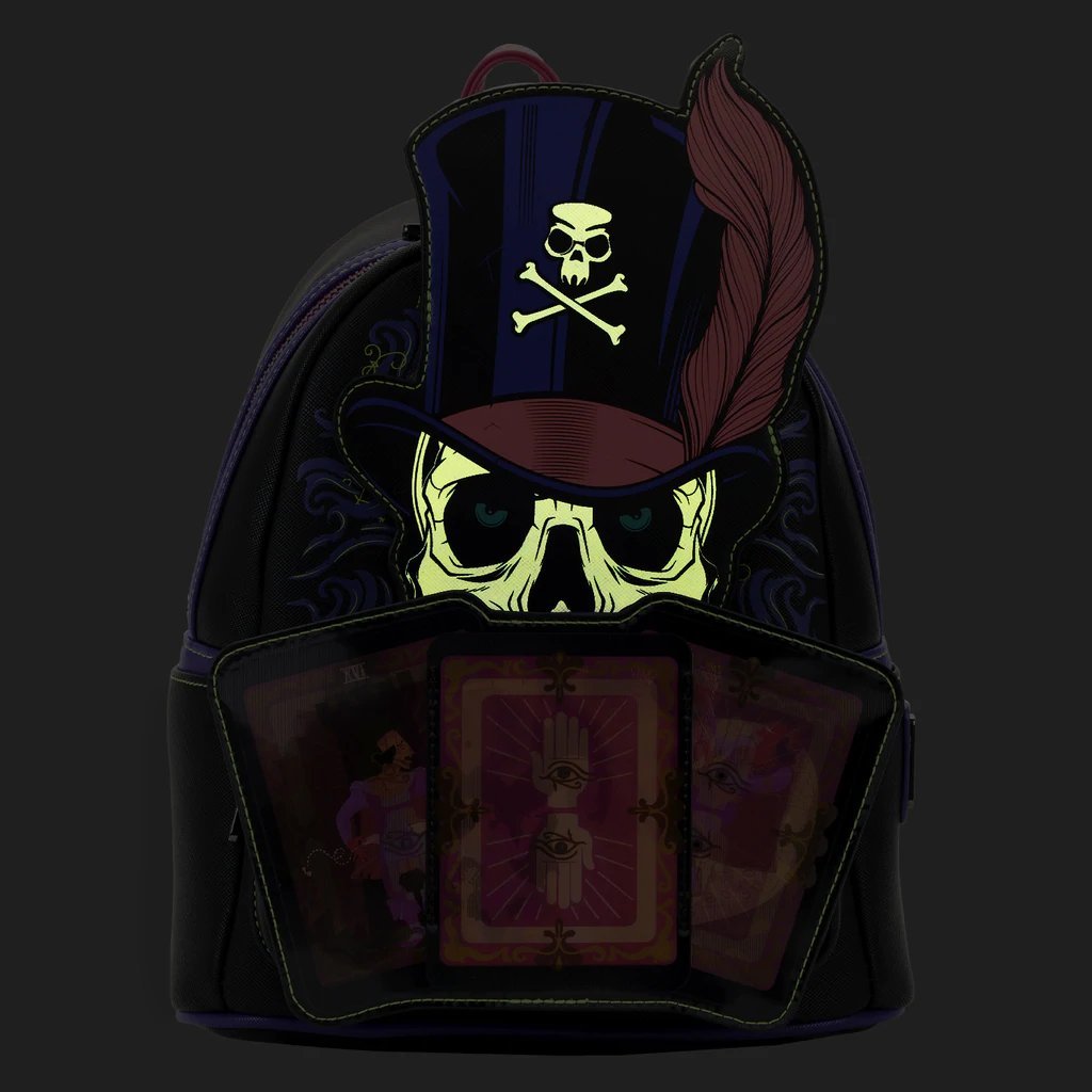 Loungefly Disney Princess and the Frog Dr. Facilier Lenticular Mini Backpack - Glow in The Dark