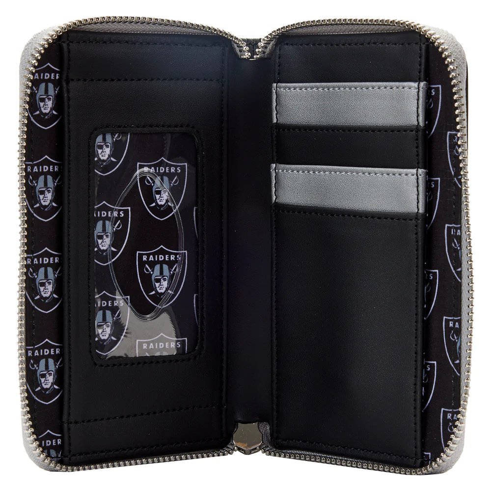 Loungefly NFL Las Vegas Raiders Patches Zip-Around Wallet - Interior