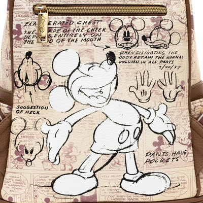 WondaPop Disney Mickey Mouse Peek-A-Boo Mini Backpack - Back Close Up