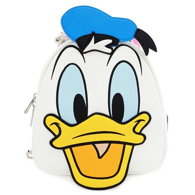 LOUNGEFLY X DISNEY DONALD AND DAISY DOUBLE SIDED MINI BACKPACK - BACK