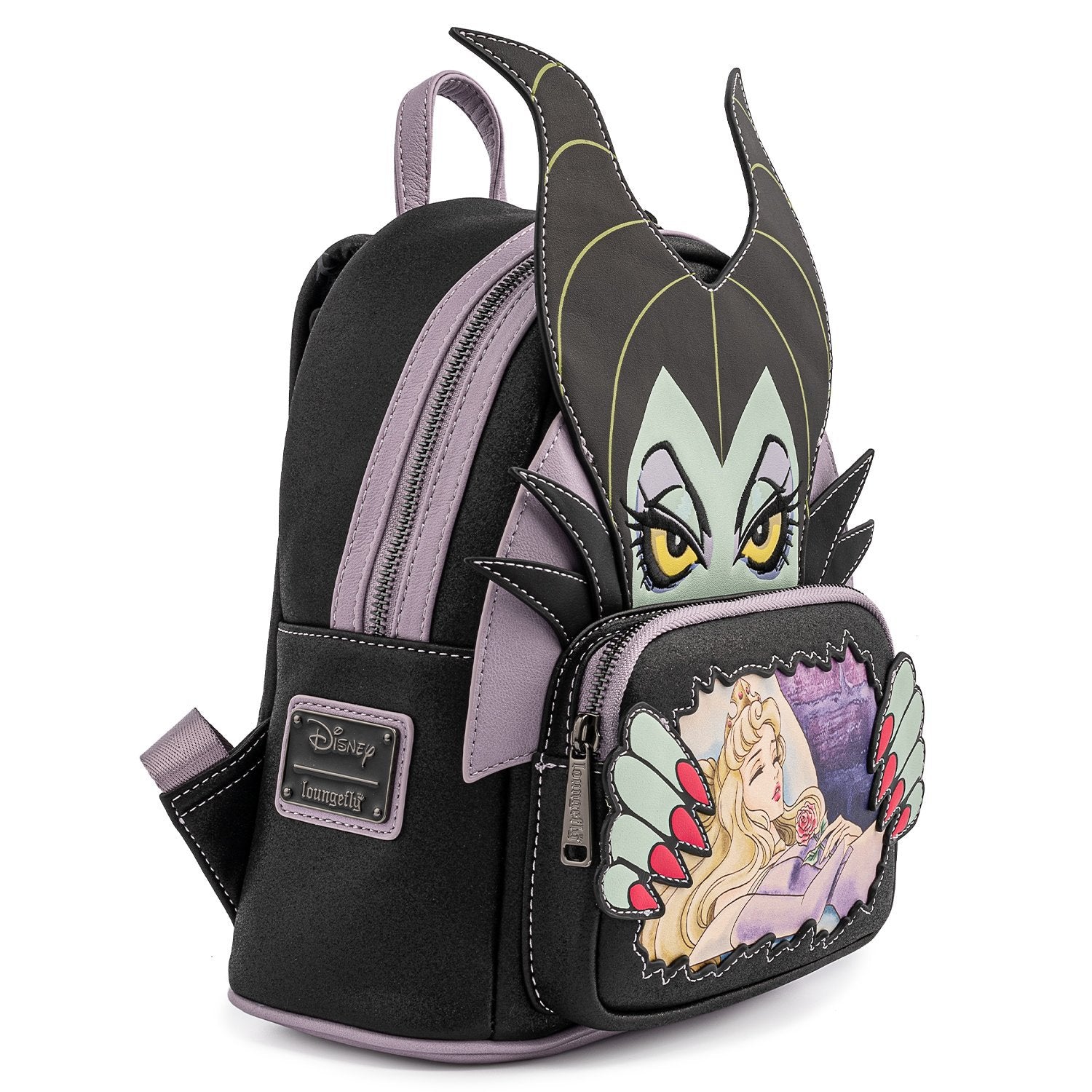 Wondapop Luxe - Disney Black Light Series Villains Maleficent Mini Backpack - Limited Edition