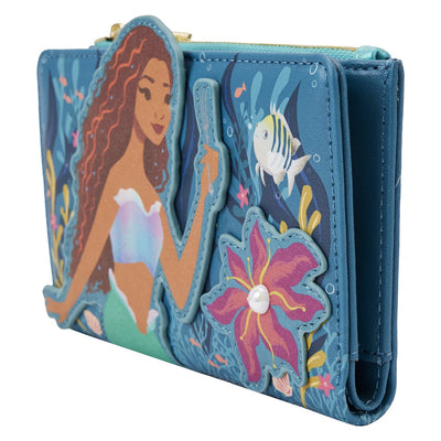 Loungefly Disney Little Mermaid Ariel Live Action Flap Wallet - Side View