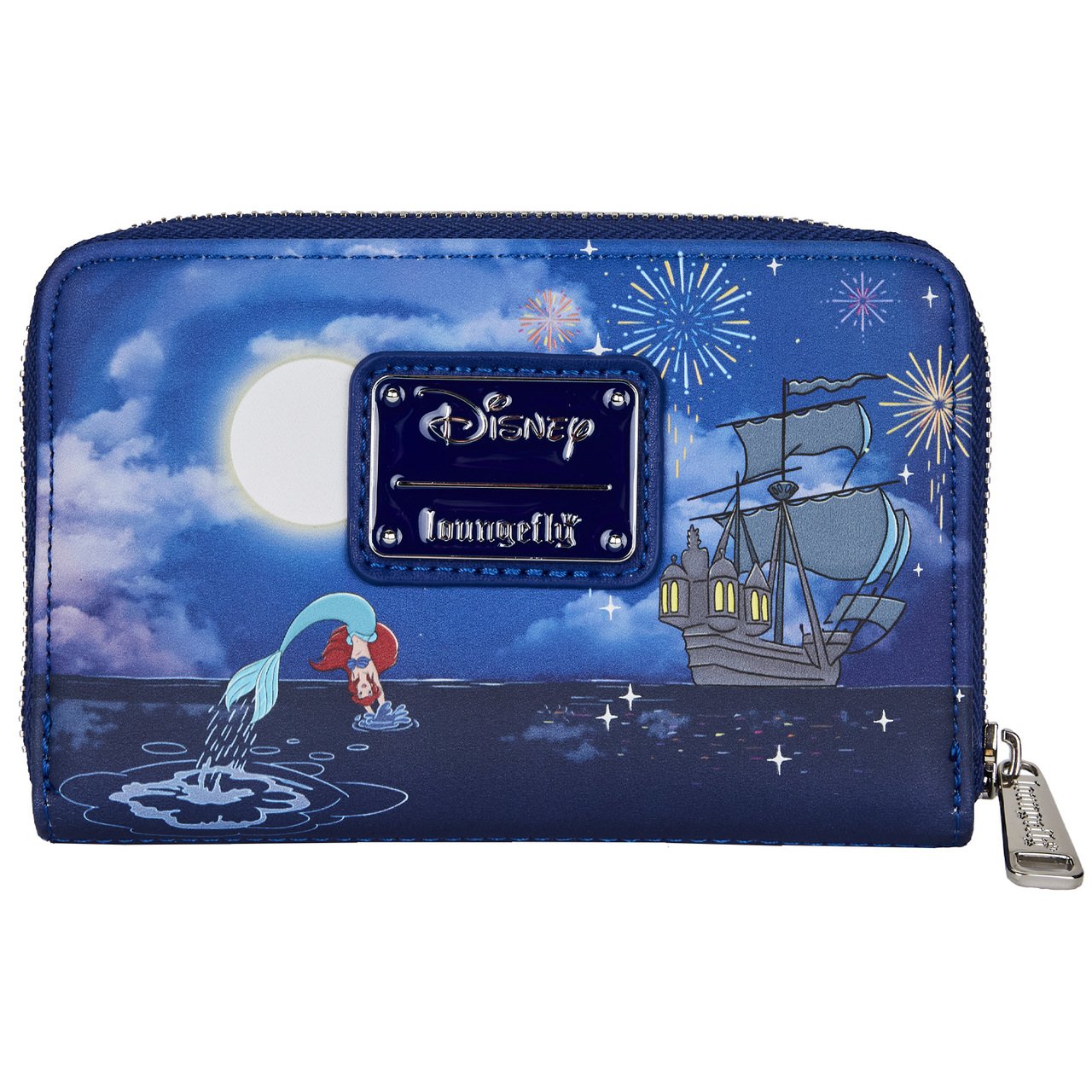 Loungefly Disney The Little Mermaid Ariel Fireworks Zip-Around Wallet - Back