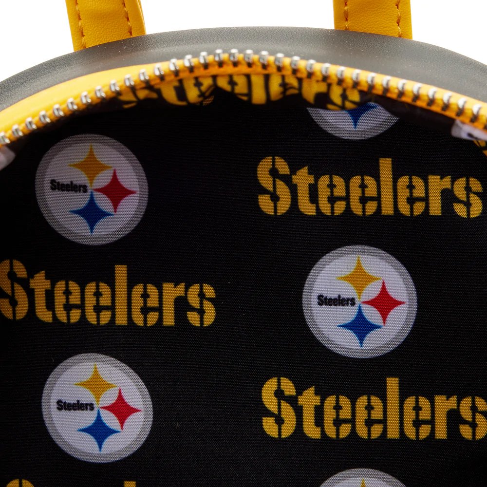 Loungefly NFL Pittsburg Steelers Patches Mini Backpack - Interior Lining