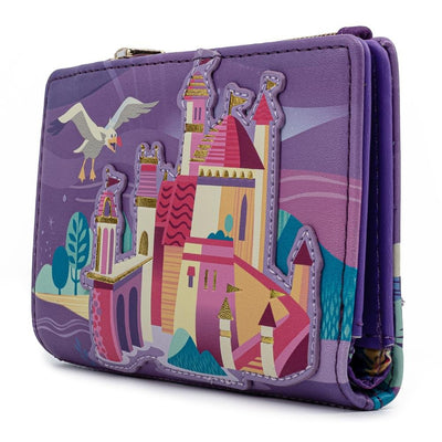 Loungefly Disney Little Mermaid Ariel Castle Series Collection Flap Wallet