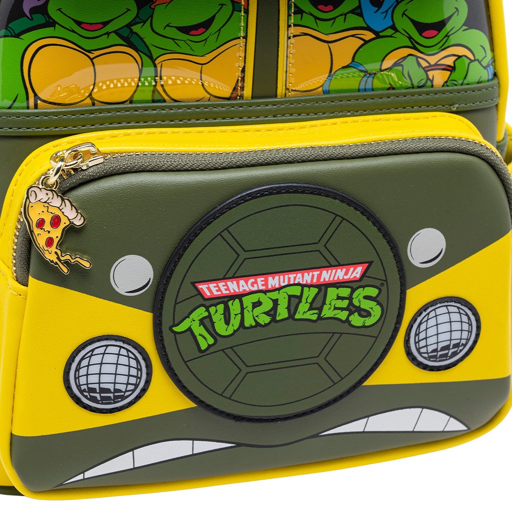 707 Street Exclusive - Loungefly Nickelodeon TMNT Light Up Turtle Party Wagon Mini Backpack - Front Pocket