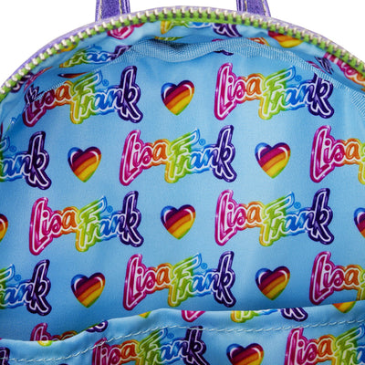 Loungefly Lisa Frank Color Block Mini Backpack - Interior Lining
