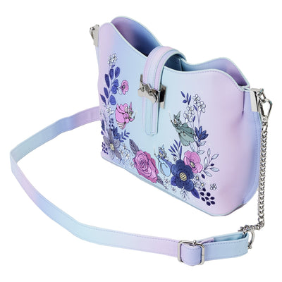 Loungefly Disney Sleeping Beauty 65th Anniversary Floral Crown Crossbody - Top