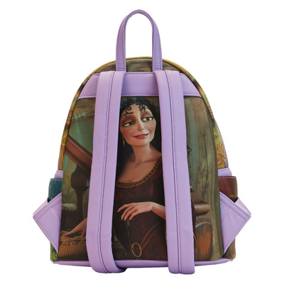 671803446496 - Loungefly Disney Rapunzel Princess Scene Mini Backpack - Back
