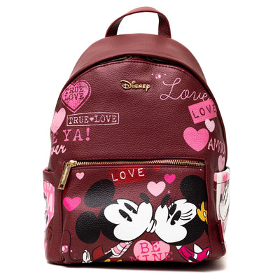 WondaPop Disney Valentine Mickey and Minnie Mini Backpack - Front