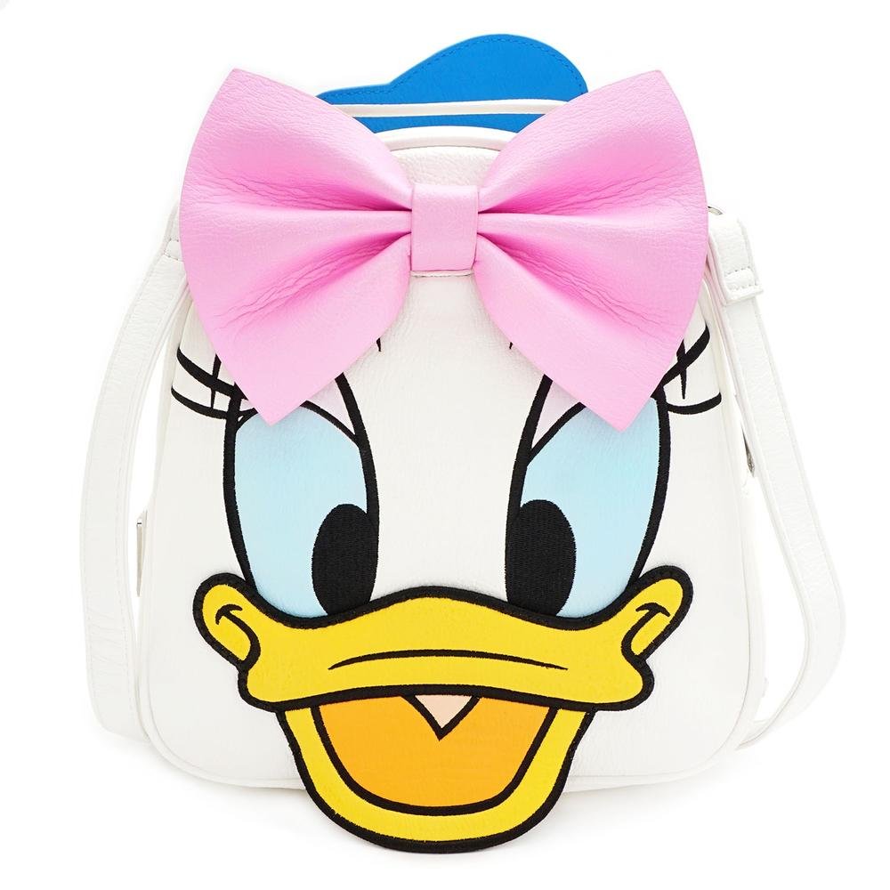 LOUNGEFLY X DISNEY DONALD AND DAISY DOUBLE SIDED MINI BACKPACK - FRONT