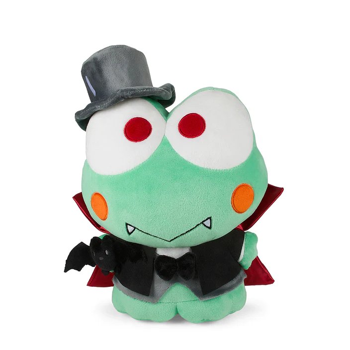 Kidrobot Sanrio 13" Keroppi Dracula Plush Toy - Front