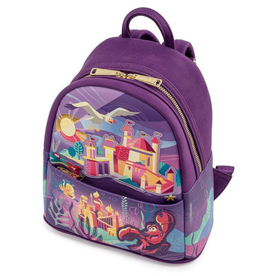 Loungefly Disney Little Mermaid Ariel Castle Mini Backpack - Top