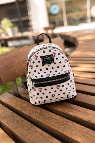 707 Street Exclusive - Loungefly Sanrio Hello Kitty Polka Dot Mini Backpack - IRL Front