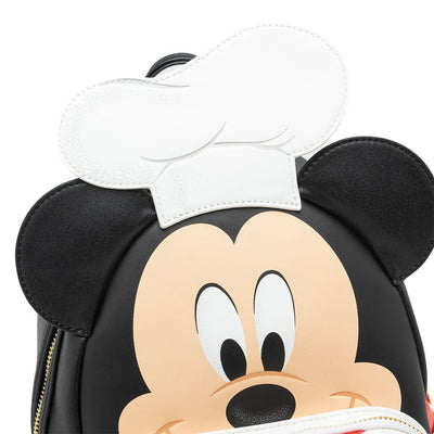 707 Street Exclusive - Loungefly Disney Chef Mickey Cosplay Mini Backpack - Applique Close Up