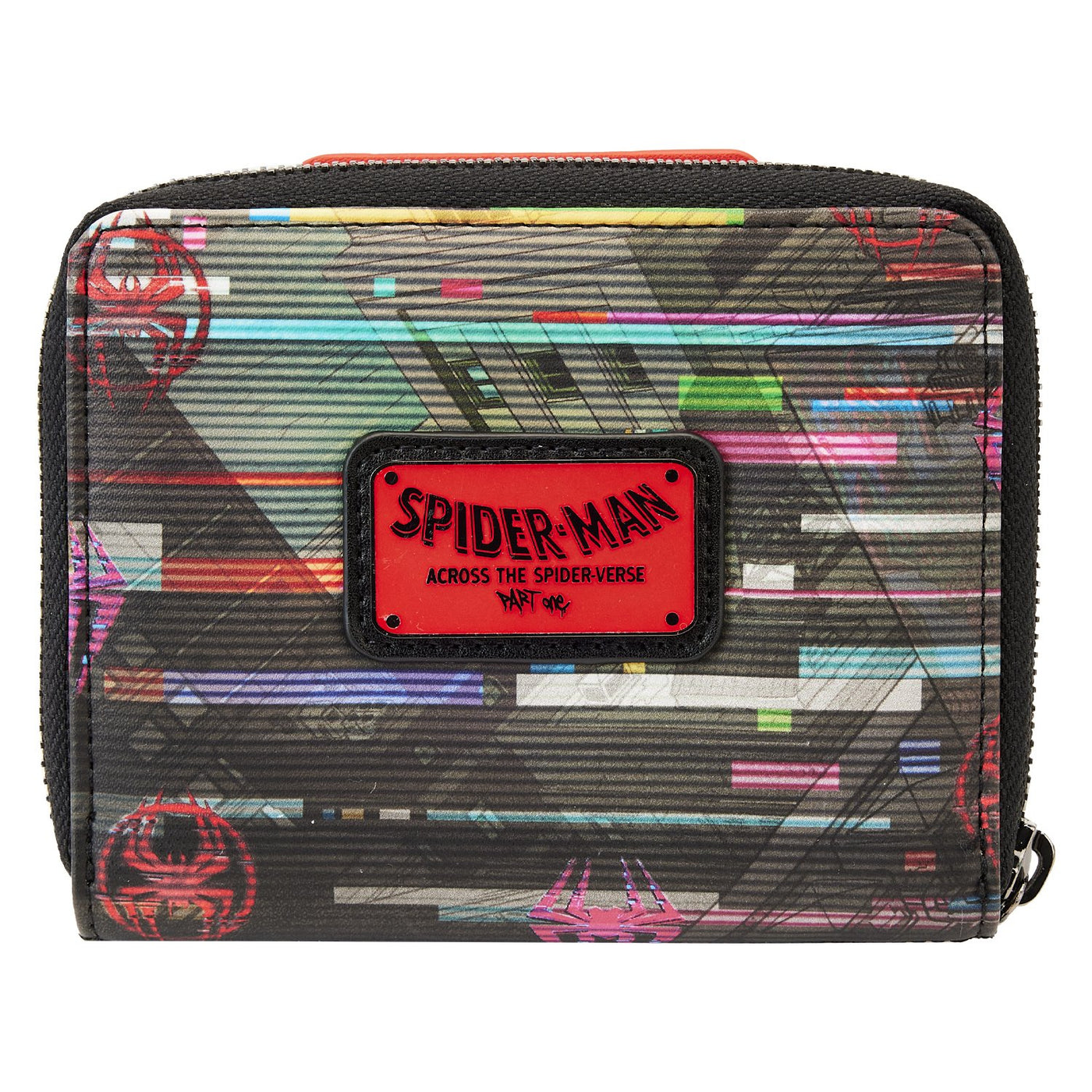 671803441859 - Loungefly Marvel Across the Spiderverse Lenticular Zip-Around Wallet - Back
