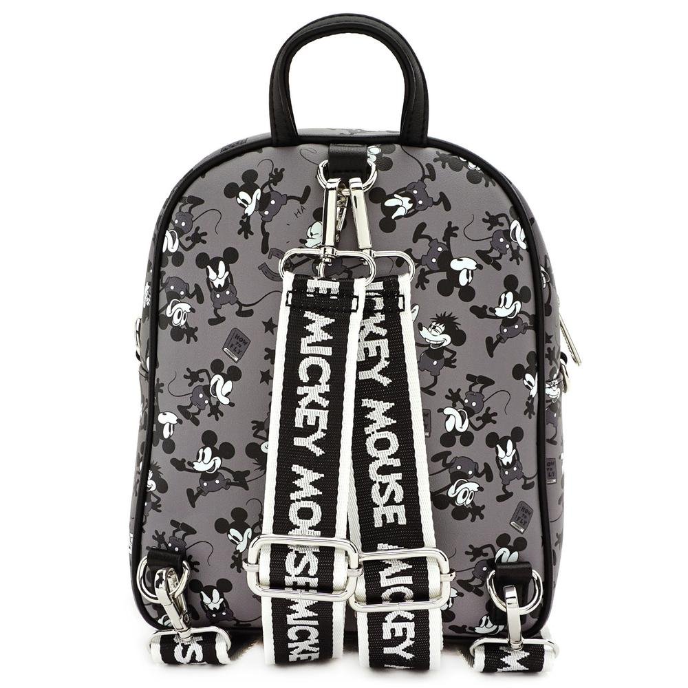 LOUNGEFLY X DISNEY MICKEY MOUSE PLANE CRAZY MINI BACKPACK - BACK