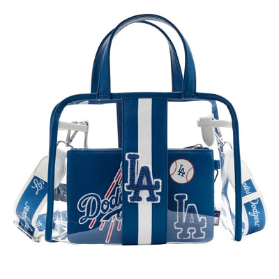 Loungefly MLB Los Angeles Dodgers Stadium Crossbody with Pouch - Front With Pouch Inside