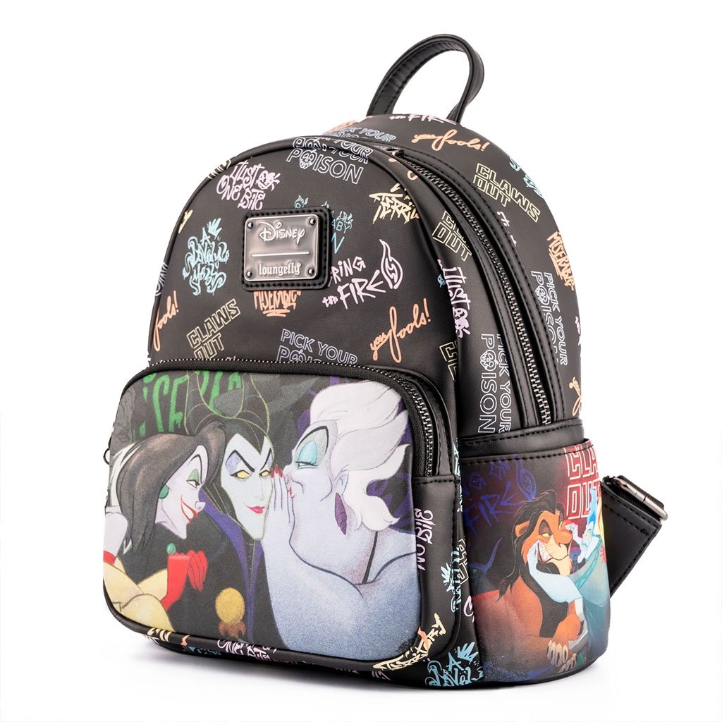 Loungefly Disney Villains Club Mini Backpack - Side