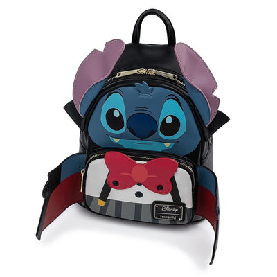 Loungefly Disney Vampire Stitch Bow tie Mini Backpack - Top