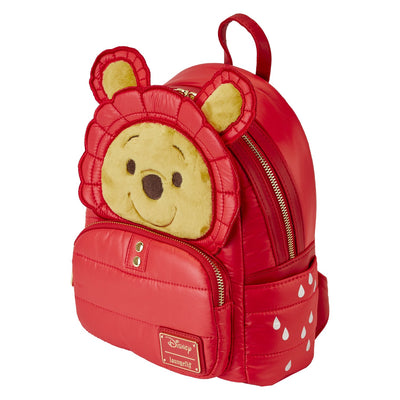 Loungefly Disney Winnie the Pooh Puffer Jacket Cosplay Mini Backpack - Top View